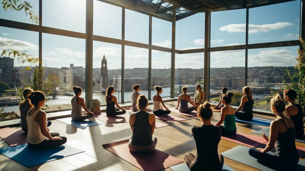 yoga scene in Newcastle